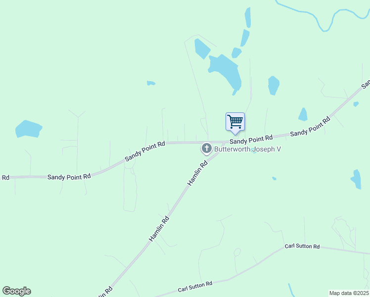 map of restaurants, bars, coffee shops, grocery stores, and more near 3742 Sandy Point Road in Lizella