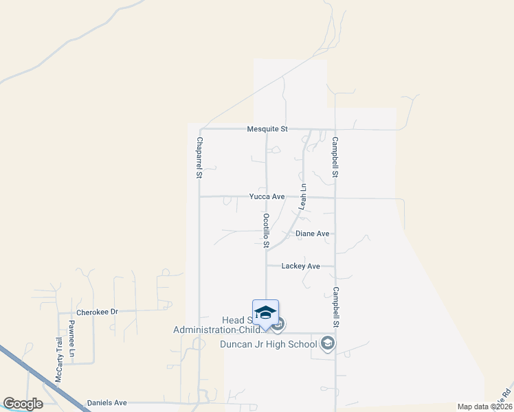 map of restaurants, bars, coffee shops, grocery stores, and more near 351 Ocotillo Street in Duncan