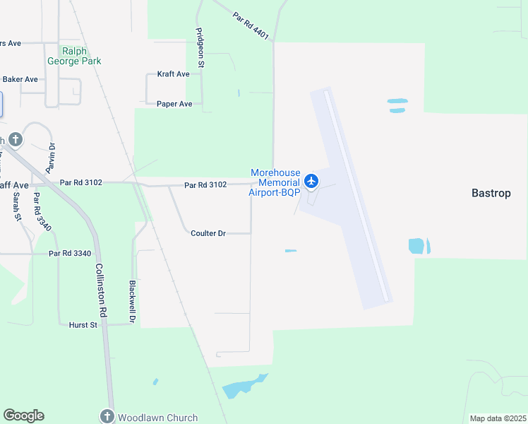 map of restaurants, bars, coffee shops, grocery stores, and more near 9060 Industrial Drive in Bastrop