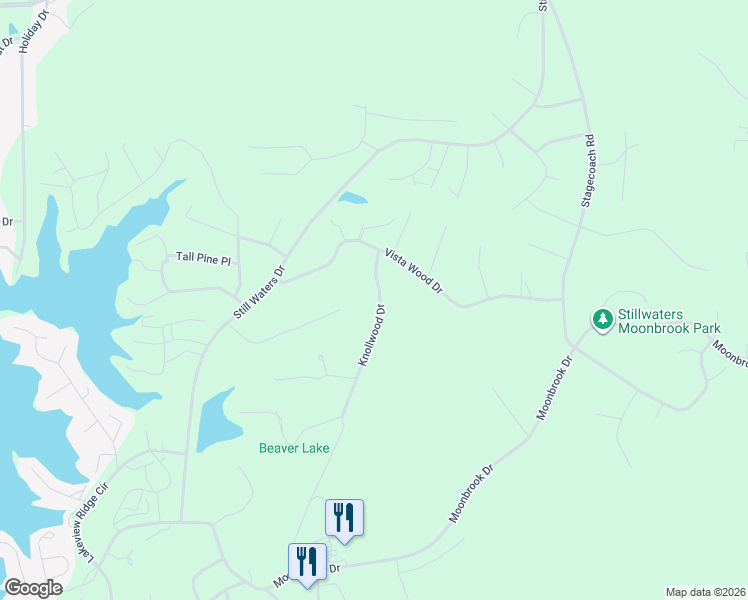 map of restaurants, bars, coffee shops, grocery stores, and more near 118 Knollwood Dr in Dadeville