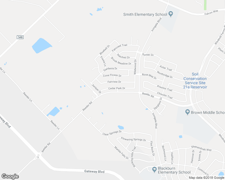 map of restaurants, bars, coffee shops, grocery stores, and more near 2137 Cedar Park Drive in Forney