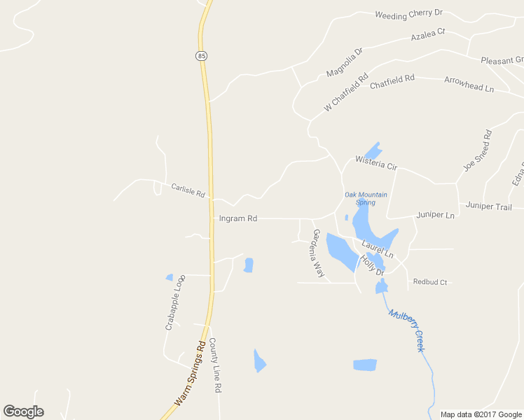 map of restaurants, bars, coffee shops, grocery stores, and more near 165 Ingram Road in Waverly Hall