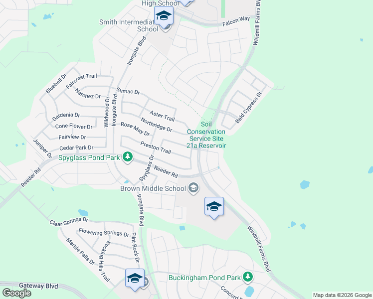 map of restaurants, bars, coffee shops, grocery stores, and more near 2001 Songbird Drive in Forney
