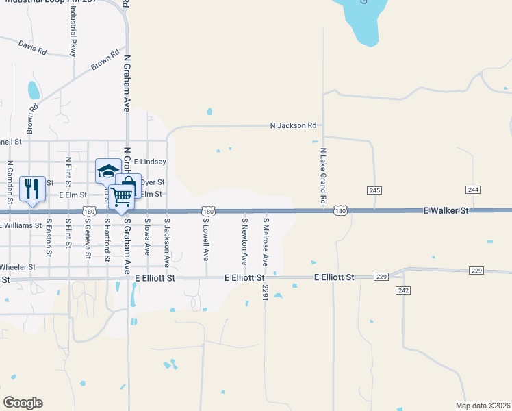 map of restaurants, bars, coffee shops, grocery stores, and more near 1462 East Walker Street in Breckenridge