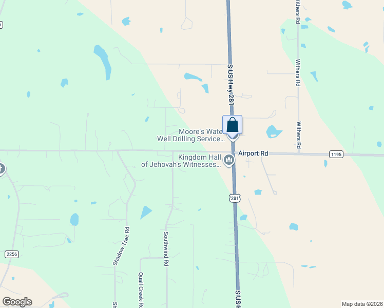 map of restaurants, bars, coffee shops, grocery stores, and more near 301 Oaks Crossing Road in Mineral Wells
