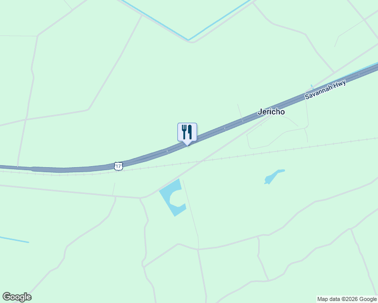 map of restaurants, bars, coffee shops, grocery stores, and more near 7667 Savannah Highway in Adams Run