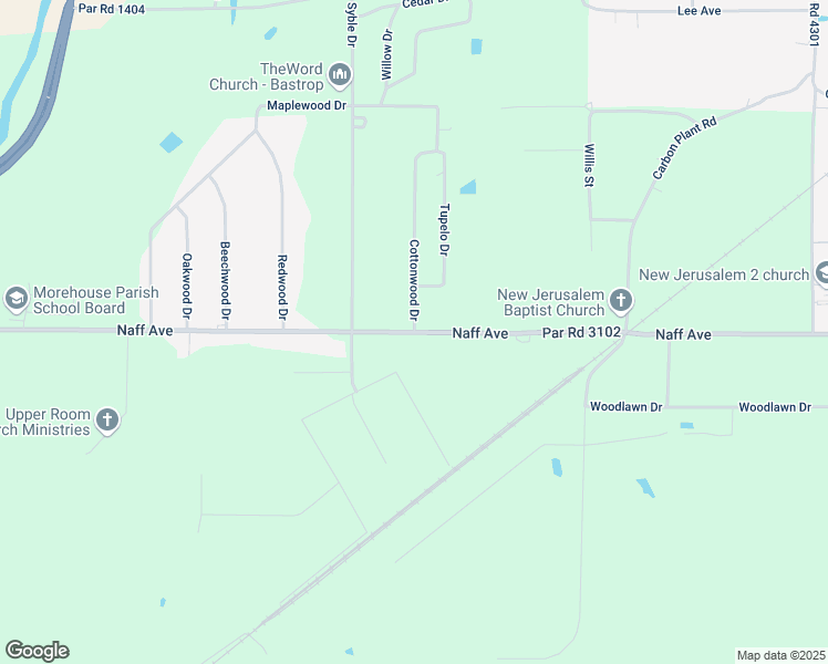 map of restaurants, bars, coffee shops, grocery stores, and more near 9101 Cottonwood Drive in Bastrop