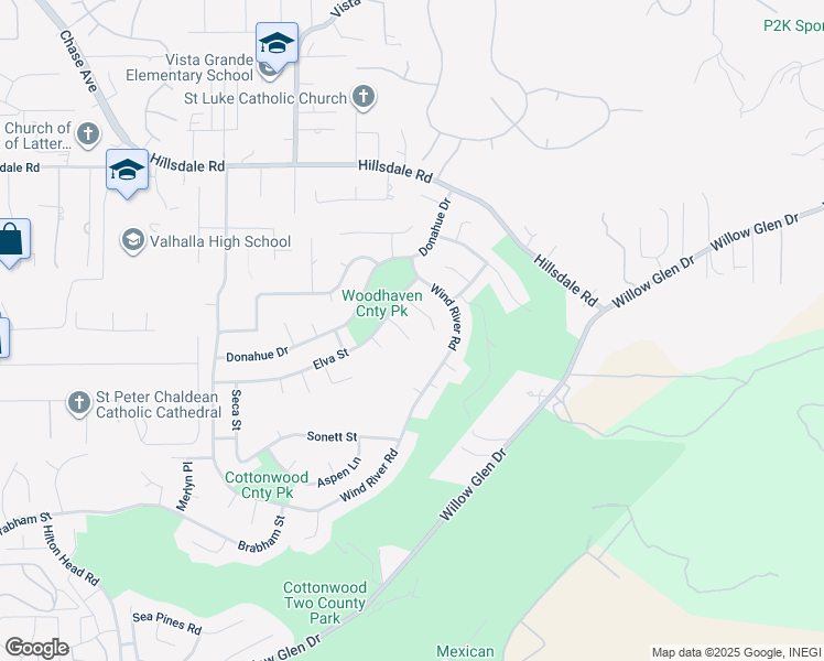 map of restaurants, bars, coffee shops, grocery stores, and more near 2025 Ontario Court in El Cajon