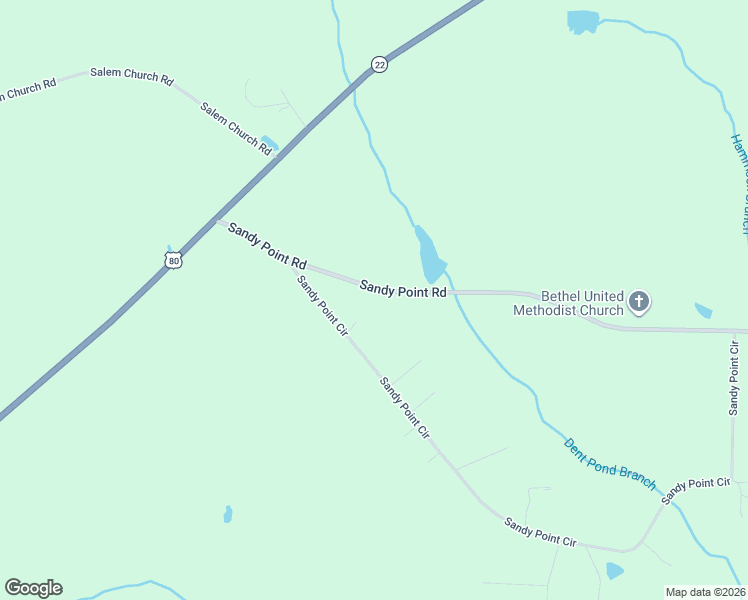 map of restaurants, bars, coffee shops, grocery stores, and more near 500 Sandy Point Road in Knoxville