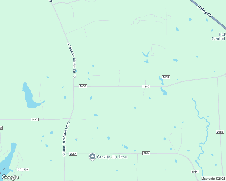map of restaurants, bars, coffee shops, grocery stores, and more near 1151 County Road 1660 in Alba