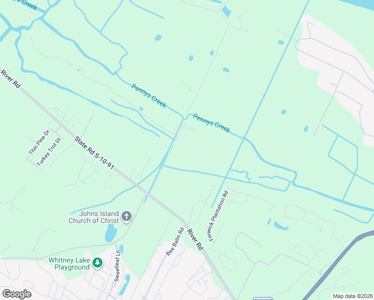 map of restaurants, bars, coffee shops, grocery stores, and more near 2675 Rushland Landing Road in Johns Island
