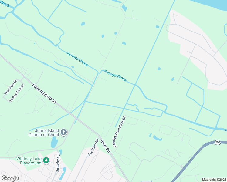 map of restaurants, bars, coffee shops, grocery stores, and more near 2675 Rushland Landing Road in Johns Island