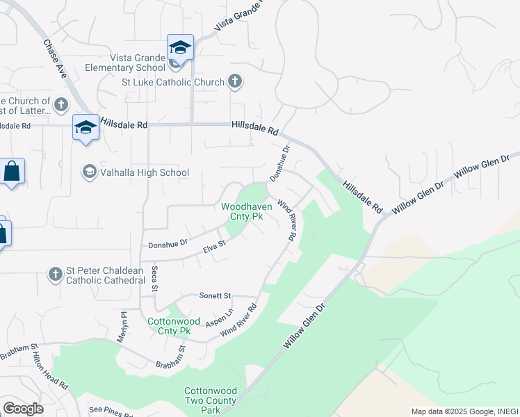 map of restaurants, bars, coffee shops, grocery stores, and more near 2026 Donahue Drive in El Cajon