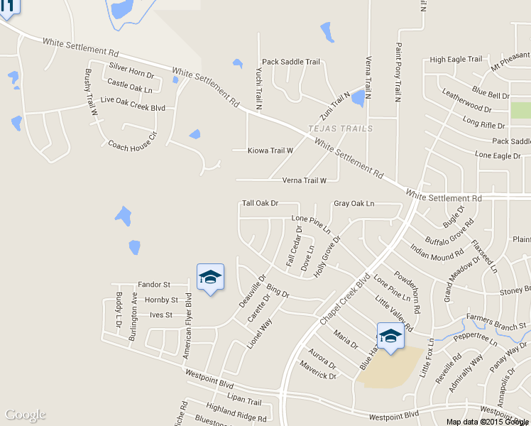 map of restaurants, bars, coffee shops, grocery stores, and more near 10626 Lone Pine Ln in Fort Worth