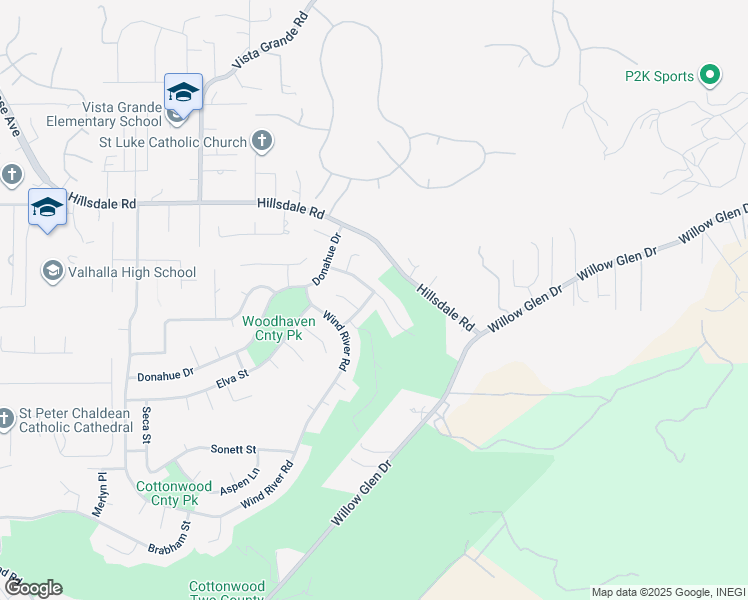 map of restaurants, bars, coffee shops, grocery stores, and more near 2208 Runabout Place in El Cajon