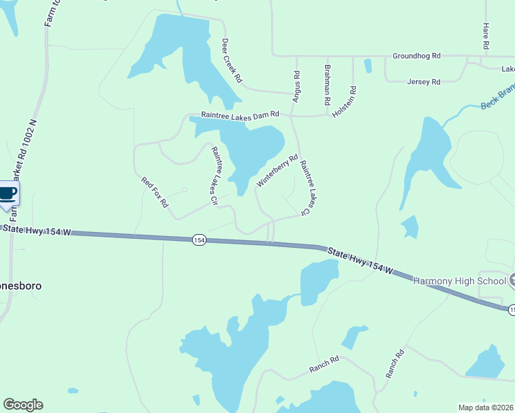 map of restaurants, bars, coffee shops, grocery stores, and more near 174 Winterberry Road in Big Sandy
