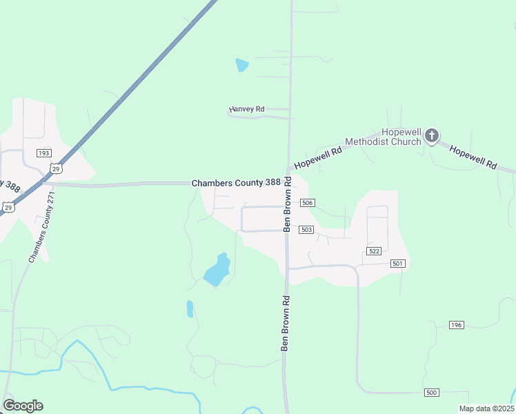 map of restaurants, bars, coffee shops, grocery stores, and more near County Road 502 in Valley
