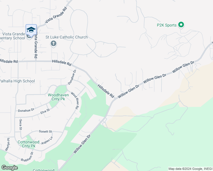 map of restaurants, bars, coffee shops, grocery stores, and more near 1819 Lola Lane in El Cajon