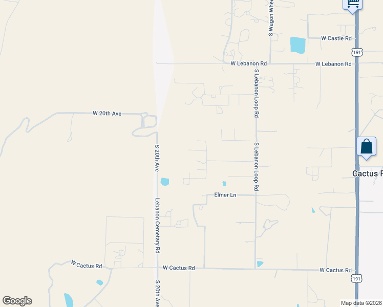 map of restaurants, bars, coffee shops, grocery stores, and more near 5918 South Vista Drive in Safford