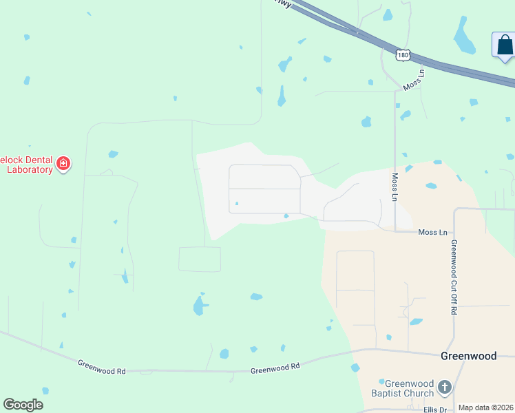 map of restaurants, bars, coffee shops, grocery stores, and more near 207 Overton Ridge Circle in Weatherford