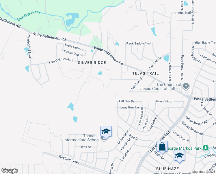 map of restaurants, bars, coffee shops, grocery stores, and more near 351 Balcones Drive in Fort Worth