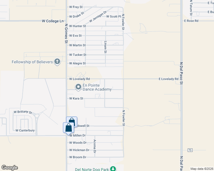 map of restaurants, bars, coffee shops, grocery stores, and more near 228 West Jason Street in Hobbs