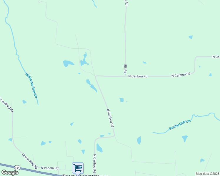 map of restaurants, bars, coffee shops, grocery stores, and more near 1150 North Caribou Road in Gilmer