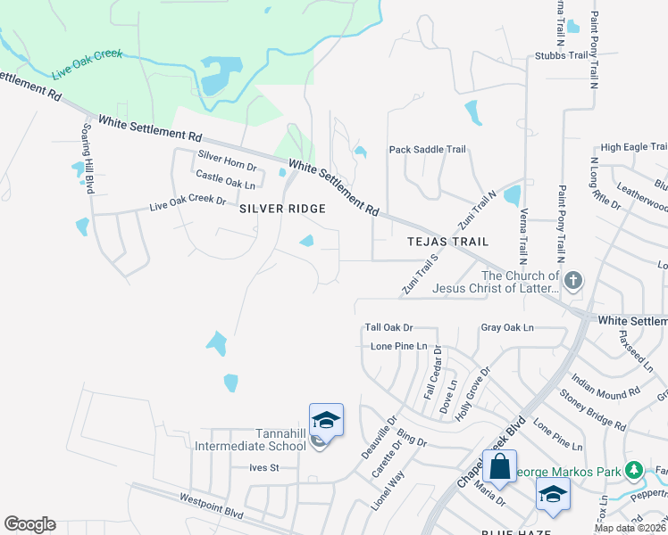 map of restaurants, bars, coffee shops, grocery stores, and more near 304 Balcones Drive in Fort Worth