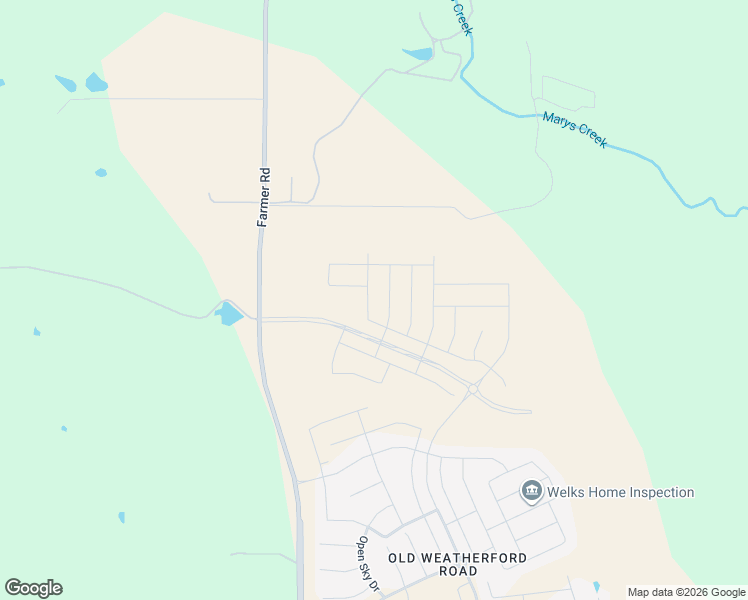 map of restaurants, bars, coffee shops, grocery stores, and more near Bushman Drive in Parker County
