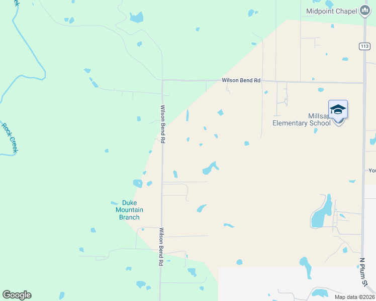 map of restaurants, bars, coffee shops, grocery stores, and more near 1441 Wilson Bend Road in Millsap