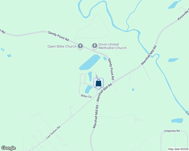 map of restaurants, bars, coffee shops, grocery stores, and more near 47 Spell Lane in Lizella