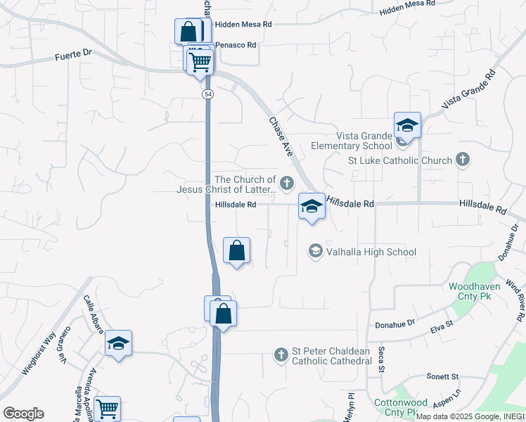 map of restaurants, bars, coffee shops, grocery stores, and more near 1591 Hillsdale Road in El Cajon