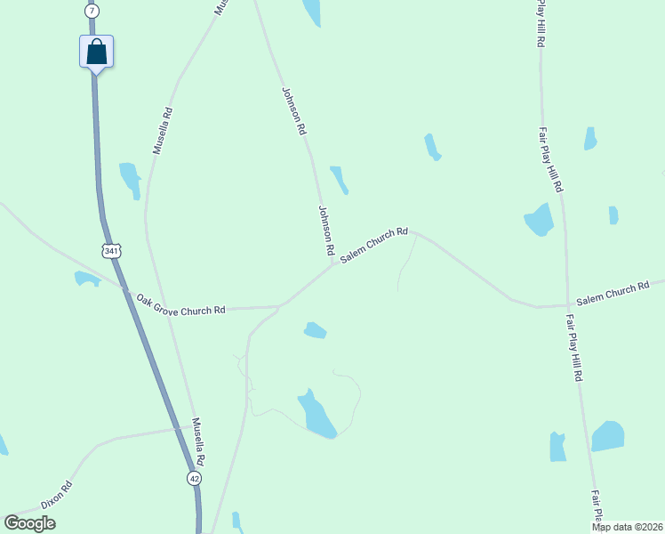 map of restaurants, bars, coffee shops, grocery stores, and more near 1706 Salem Church Road in Musella