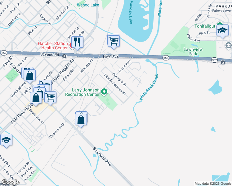 map of restaurants, bars, coffee shops, grocery stores, and more near 5332 Grovewood Street in Dallas