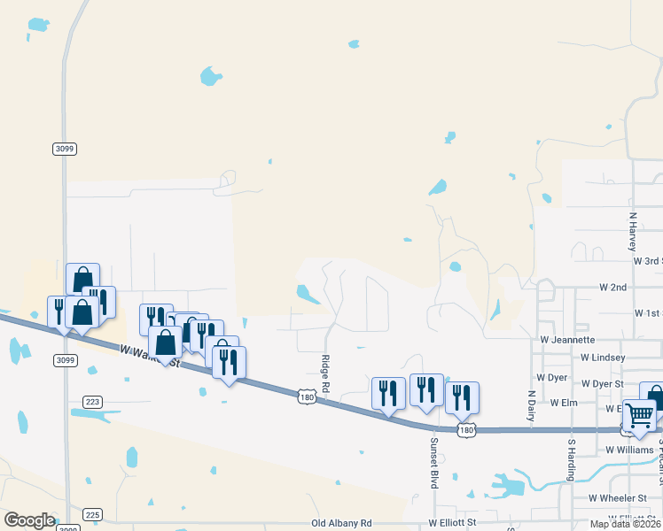map of restaurants, bars, coffee shops, grocery stores, and more near 407 Ridge Road in Breckenridge