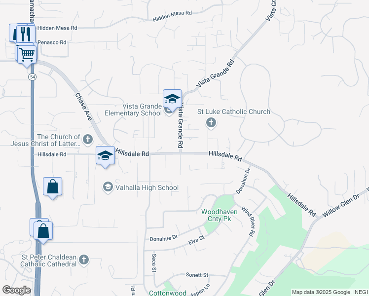 map of restaurants, bars, coffee shops, grocery stores, and more near 1967 Vista Grande Road in El Cajon