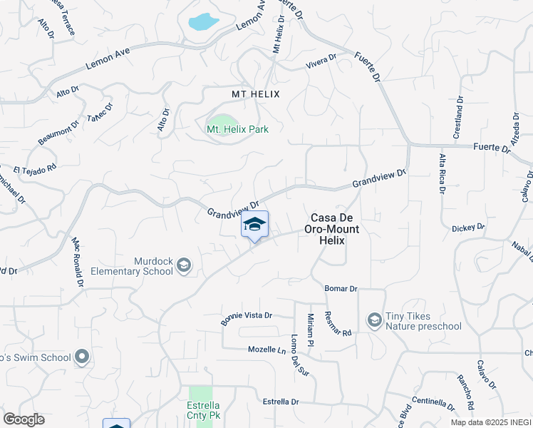 map of restaurants, bars, coffee shops, grocery stores, and more near in La Mesa