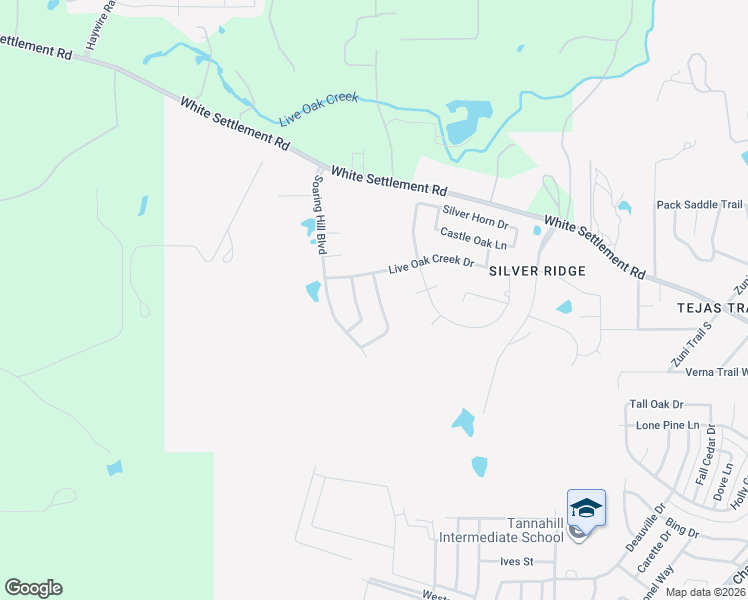 map of restaurants, bars, coffee shops, grocery stores, and more near 217 Flower Ridge Drive in Fort Worth
