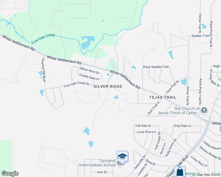 map of restaurants, bars, coffee shops, grocery stores, and more near 10849 Live Oak Creek Drive in Fort Worth