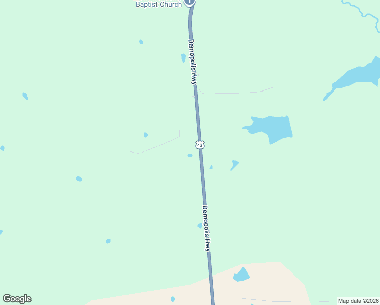 map of restaurants, bars, coffee shops, grocery stores, and more near 5332 U.S. 43 in Eutaw