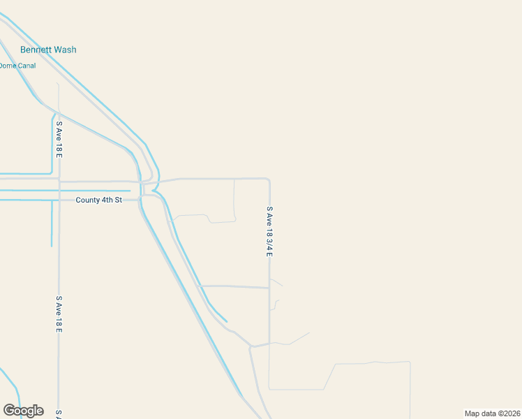 map of restaurants, bars, coffee shops, grocery stores, and more near 4244 3/4 South Avenue 18 3/4 East in Yuma