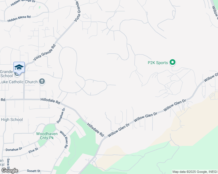 map of restaurants, bars, coffee shops, grocery stores, and more near 2502 Castellon Terrace in El Cajon