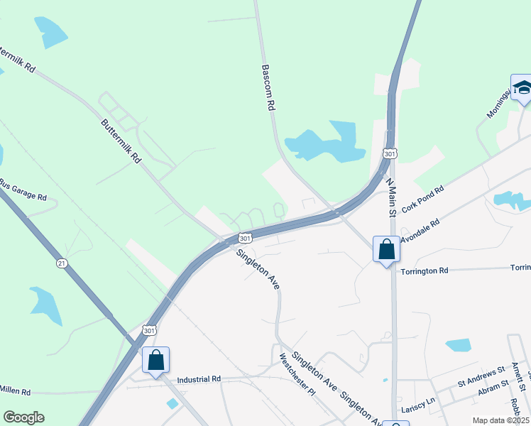 map of restaurants, bars, coffee shops, grocery stores, and more near 150 Westview Drive in Sylvania