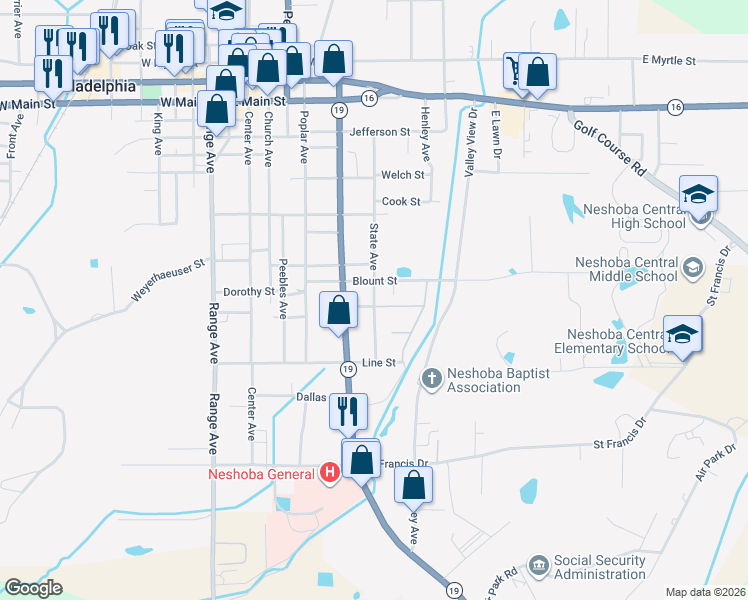 map of restaurants, bars, coffee shops, grocery stores, and more near 527-549 Blount Street in Philadelphia