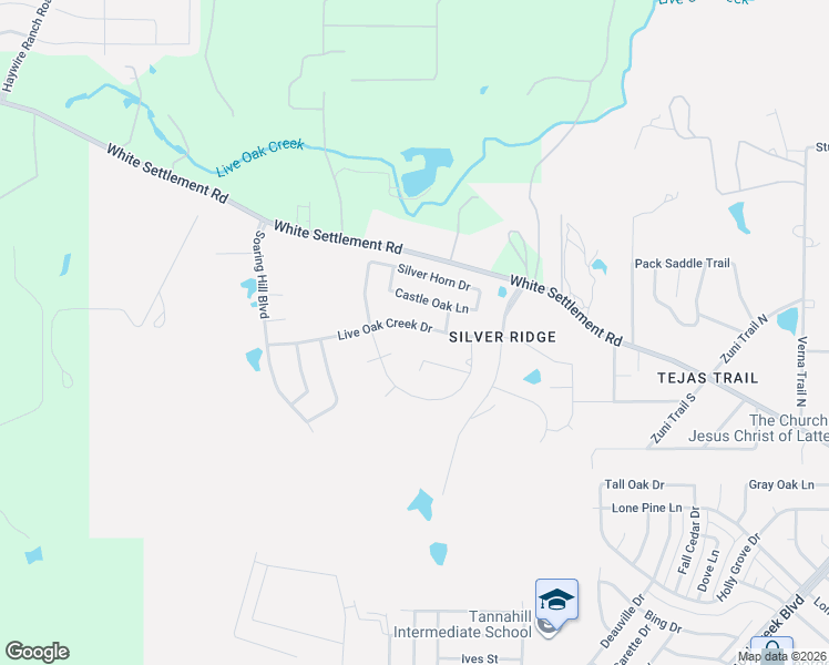map of restaurants, bars, coffee shops, grocery stores, and more near 11100 Live Oak Creek Drive in Fort Worth