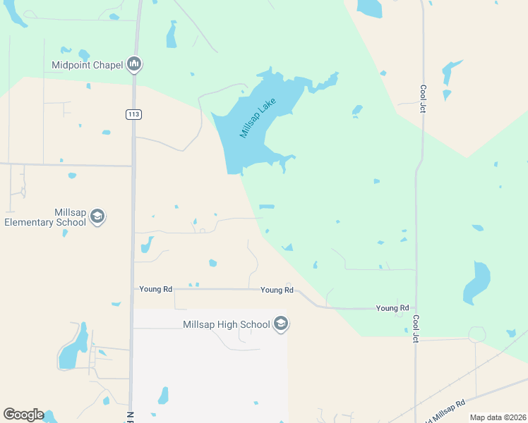 map of restaurants, bars, coffee shops, grocery stores, and more near 419 Wood River Road in Millsap