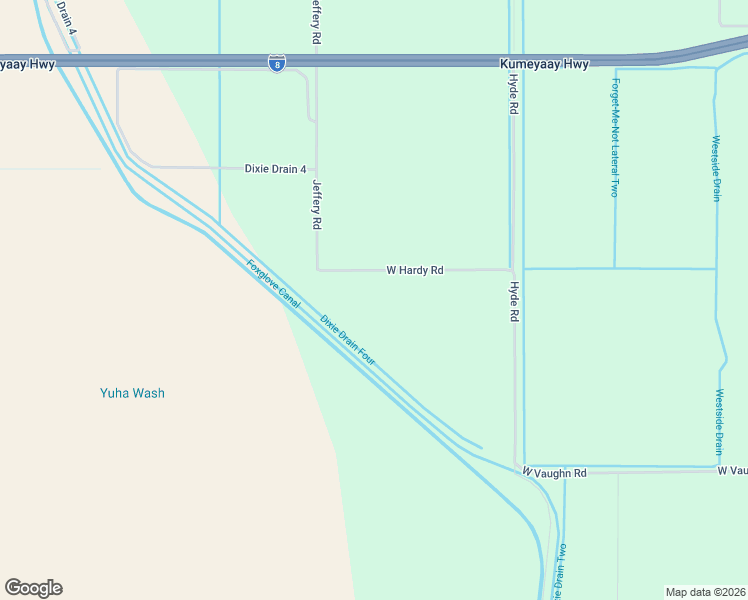 map of restaurants, bars, coffee shops, grocery stores, and more near 2597 West Hardy Road in El Centro