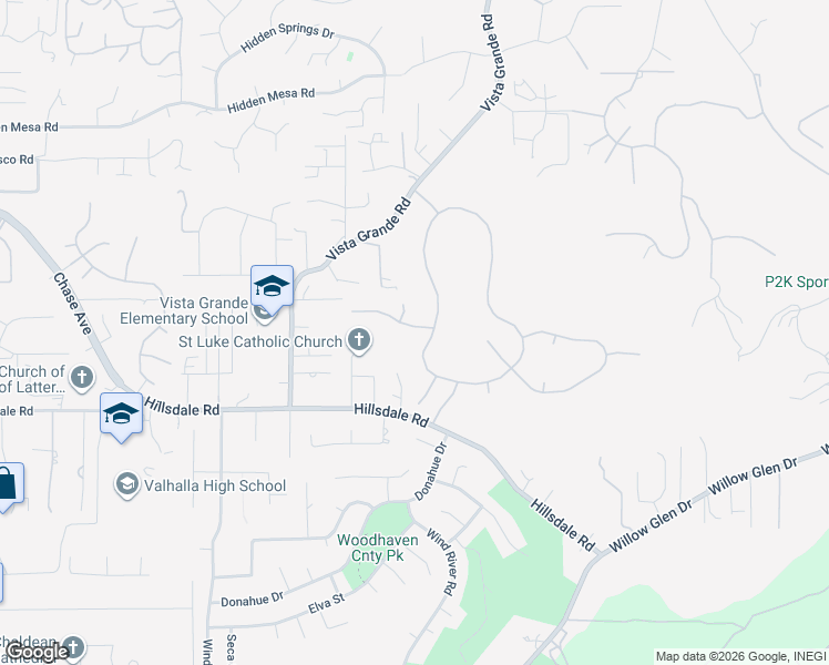 map of restaurants, bars, coffee shops, grocery stores, and more near 2150 Chardon Lane in El Cajon
