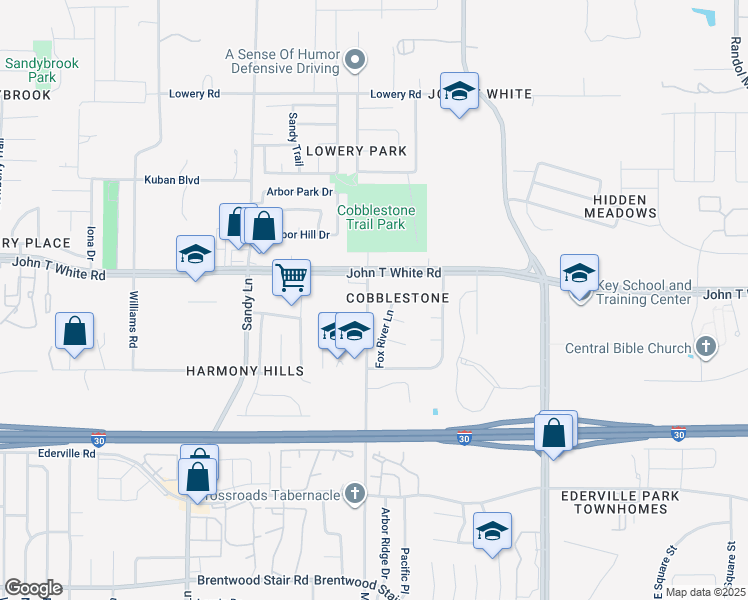 map of restaurants, bars, coffee shops, grocery stores, and more near 1025 Morrison Drive in Fort Worth