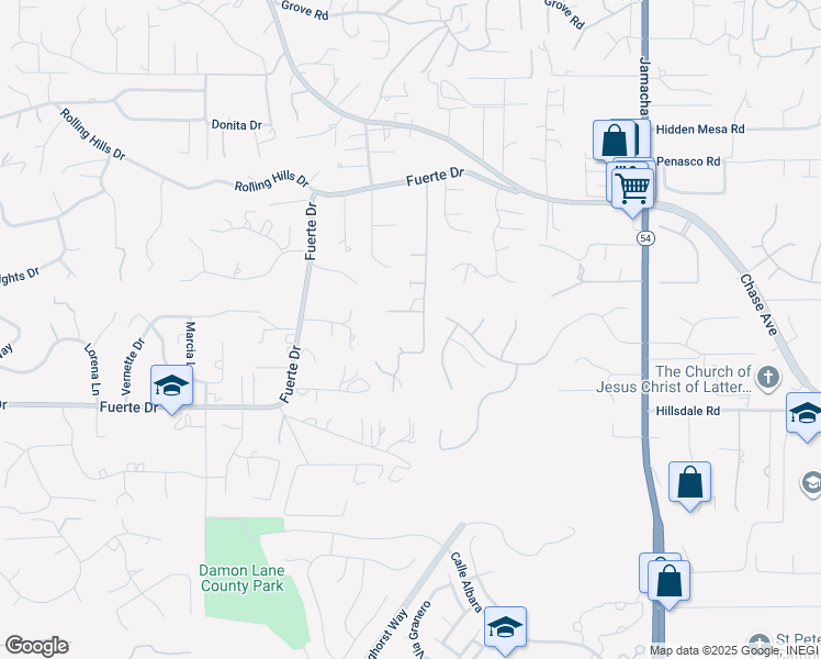 map of restaurants, bars, coffee shops, grocery stores, and more near 1736 Navaja Road in El Cajon
